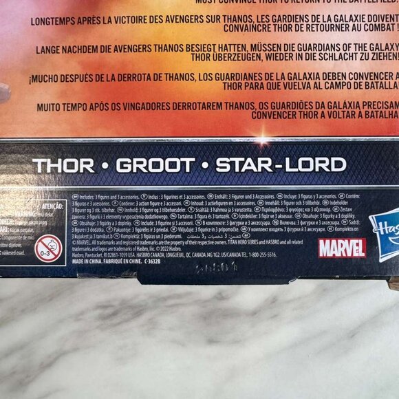 Marvel Avengers Titan Hero Series Thor Groot Star-Lord Action Figures - 3pk - Picture 9 of 10
